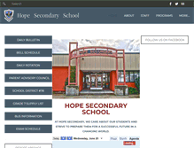 Tablet Screenshot of hopesecondary.com